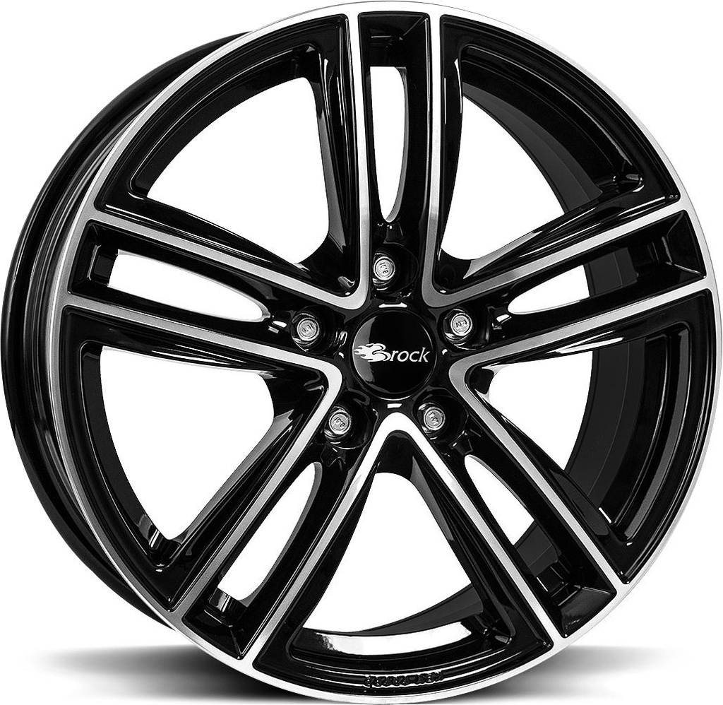 BROCK RC27 BLACK FULL POL 7.5x17 5/105 ET44 CB56.6