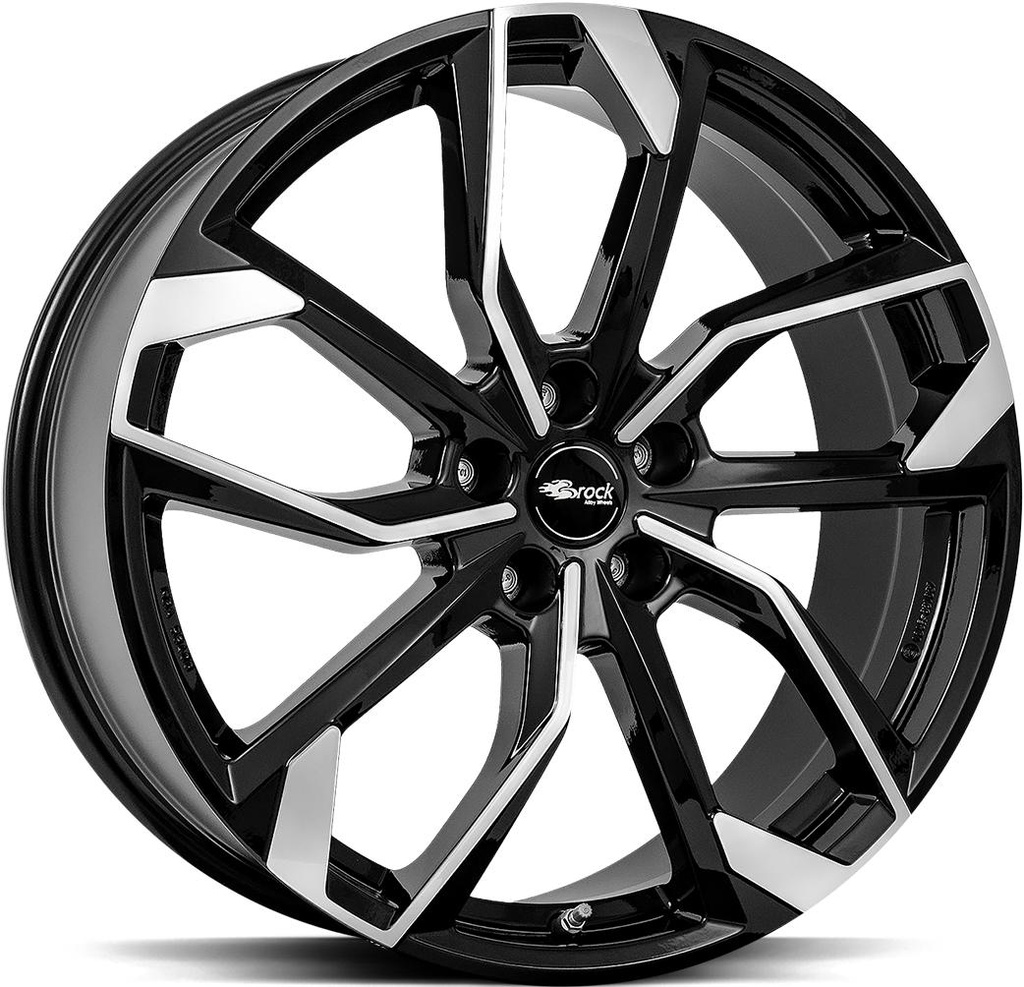 BROCK RC34 BLACK FULL POL 7x17 5/100 ET48 CB56.1