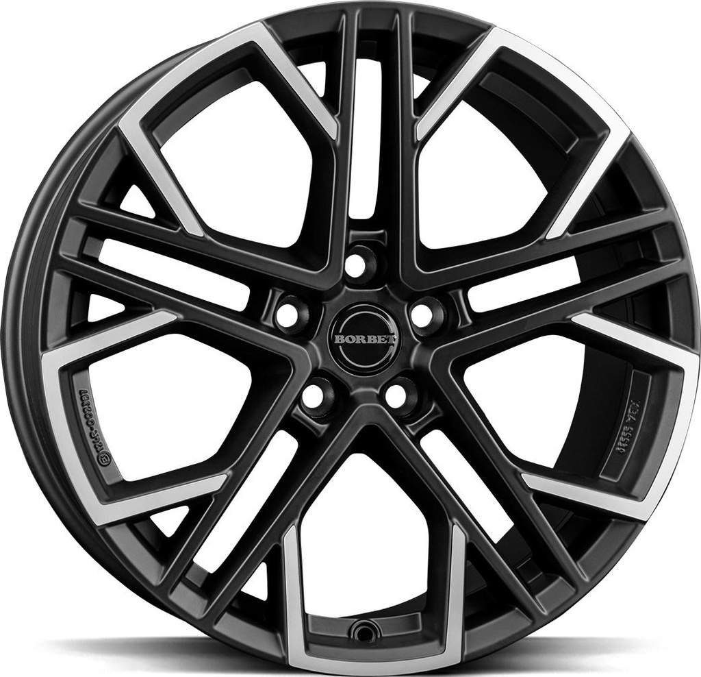 BORBET XV BLACK POL MATT 8.5x19 5/114.3 ET45 CB72.5