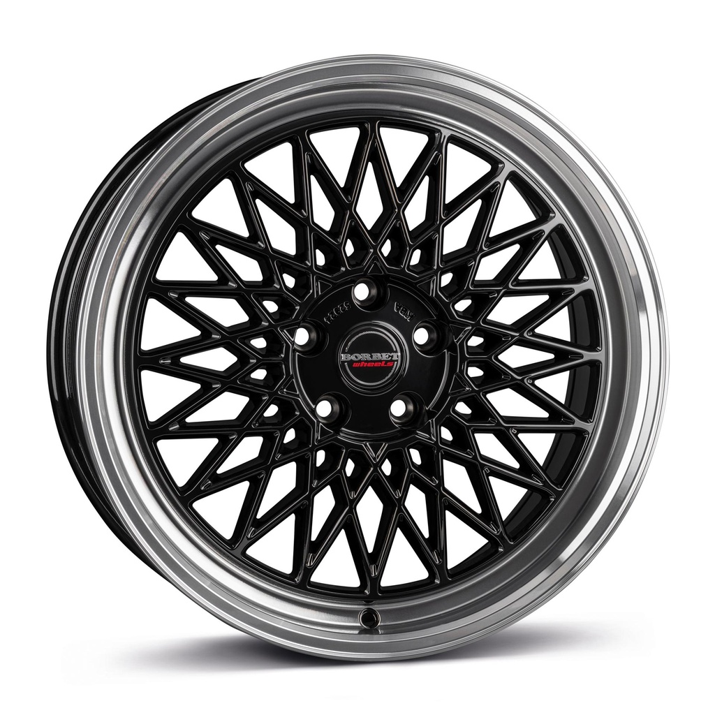 BORBET B BLACK RIM POL 8x18 5/112 ET30 CB66.5