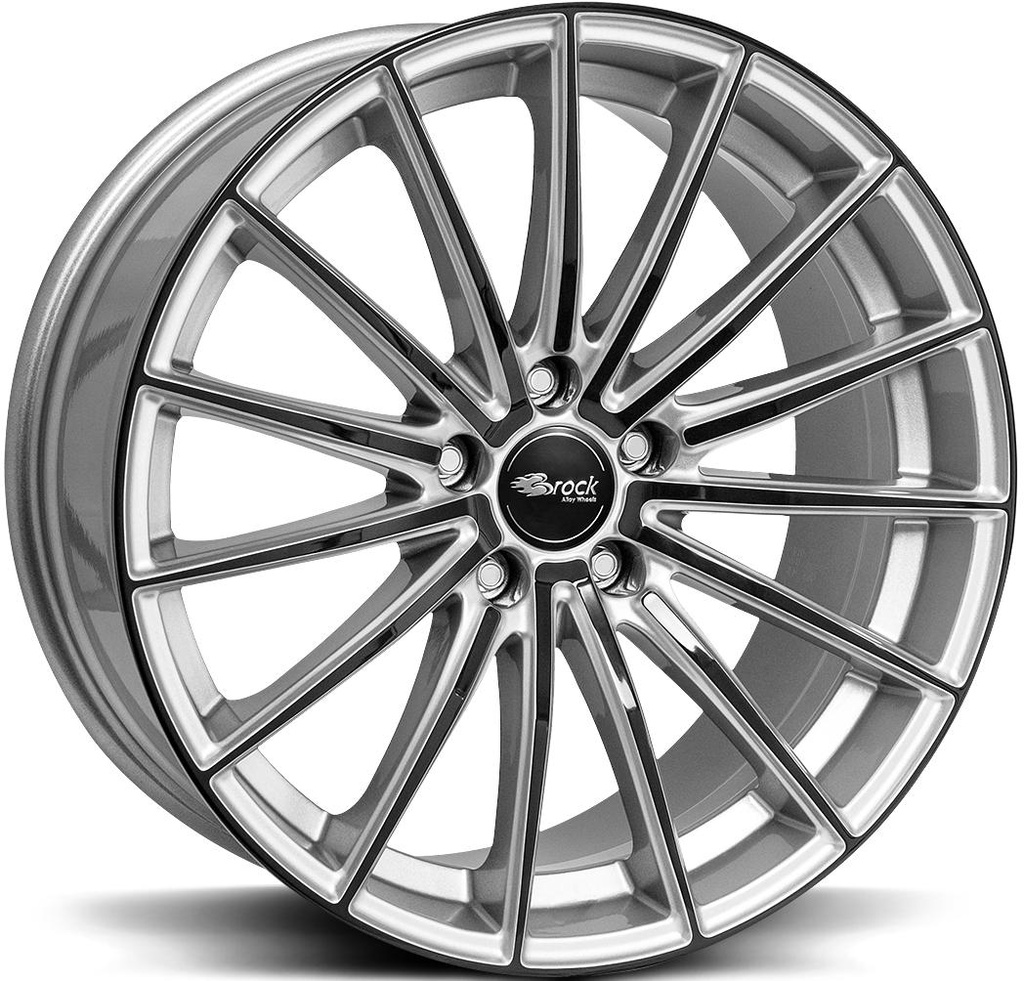 BROCK B36 CRYSTAL SILV BLACK 8x18 5/120 ET30 CB72.6