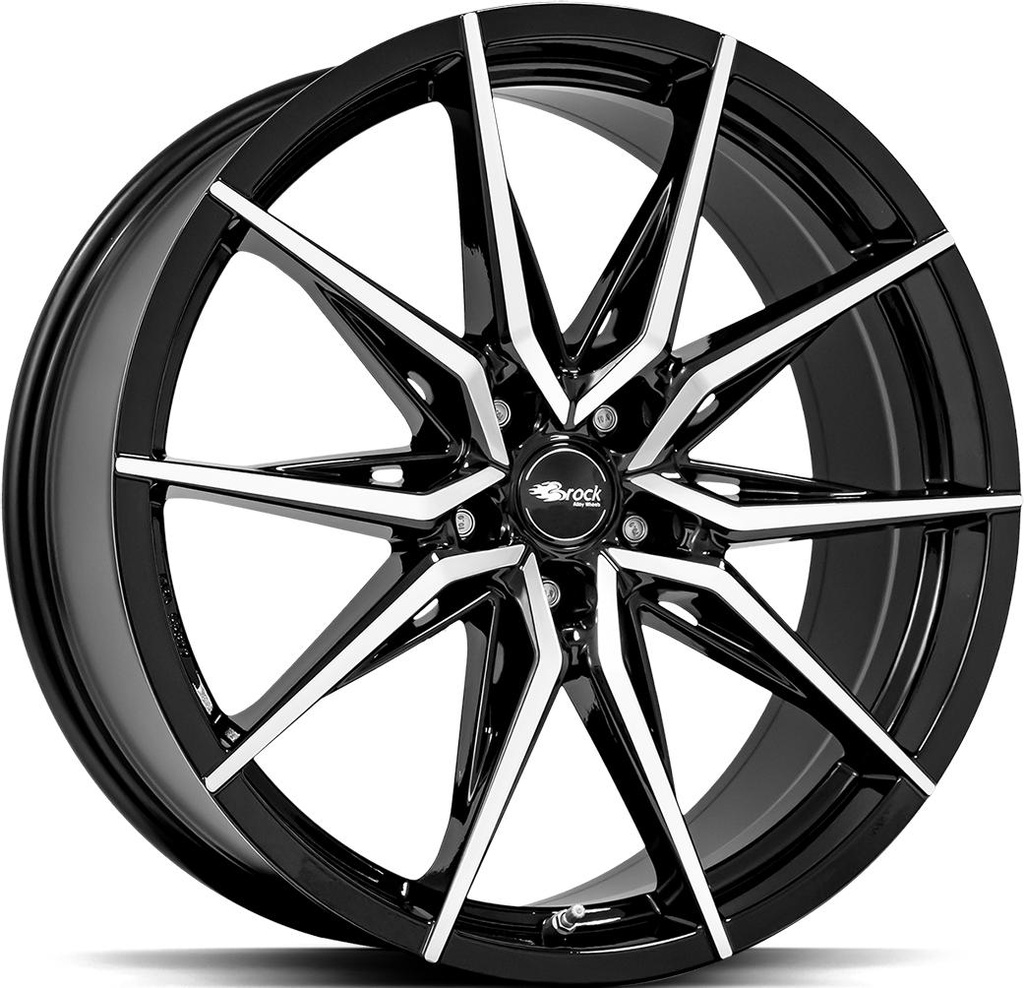 BROCK B42 BLACK FULL POL 8x18 5/114.3 ET45 CB72.6