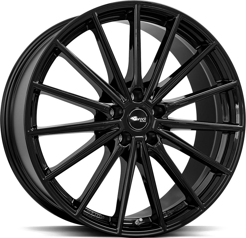 BROCK B43 SHINY BLACK 8.5x21 5/112 ET43 CB66.6