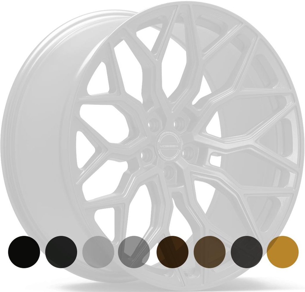 VOSSEN HF2 GLOSS BLACK 10.5x22 5/120 ET38 CB72.6