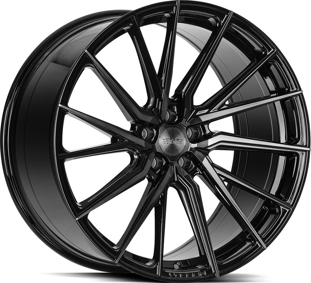 VOSSEN HF4T DOUBLE TINTED GLOSS BLACK 9x20 5/114.3 ET38 CB73.1