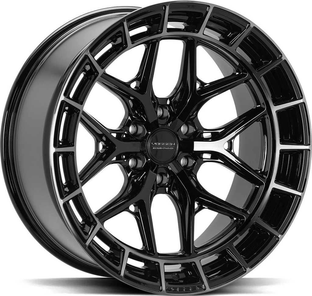 VOSSEN HFX1 TINTED GLOSS BLACK 9x17 6/139.7 ET0 CB106.1
