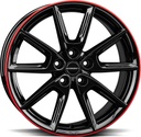 BORBET LX19 BLACK GLOSS RIM RED 8x19 5/114.3 ET45 CB72.5