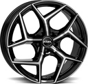 RIAL SALENTO DIAM BLACK POL 8x18 5/112 ET45 CB57.1