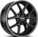 RONAL R75 JET BLACK MATT RIM LIP CUT 8x19 5/112 ET48.1 CB66.5