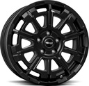 BROCK B45 SATIN BLACK MATT 7x17 5/130 ET62 CB78.1