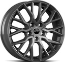 GMP BOOSTER GLOSS ANTHRACITE 8x19 5/130 ET50 CB89.1